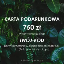 Karta podarunkowa DONICE-ZADORA.PL - 750 zł